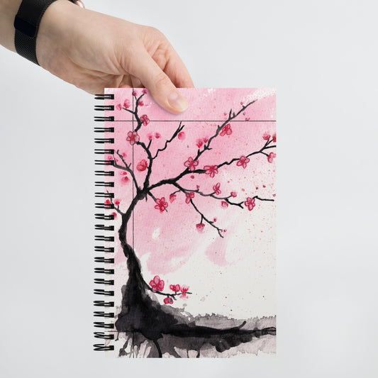 Cherry Spiral notebook