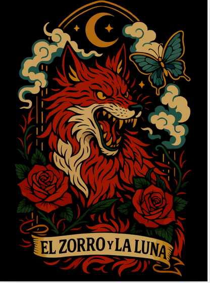 El Zorro y La Luna Unisex t-shirt