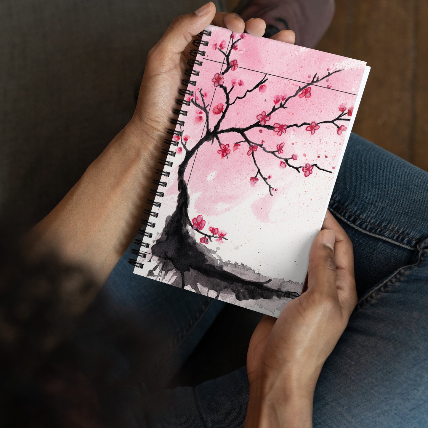 Cherry Spiral notebook